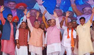 #SaalEkShuruaatAnek: BJP President Amit Shah addresses rally in Karnal - Watch Video