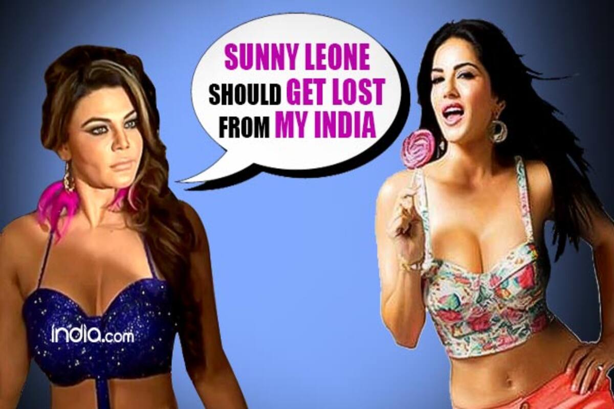 Rakhixvideo - Rakhi Sawant threatens Sunny Leone: Get lost from my India and Bollywood! |  India.com