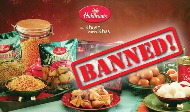 Haldiram banned on sale