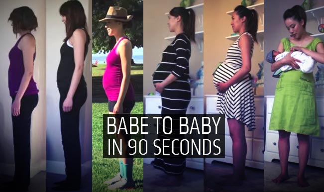 Time Lapse Photography: Pregnant Lady to Baby in only 90 seconds! (Watch heart-melting video)