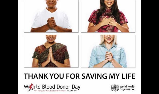 World Blood Donor Day 2015: Save 3 lives, each time you donate blood (Watch video)