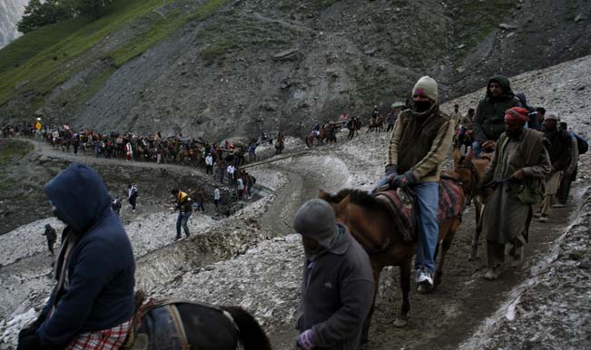 Amarnath Yatra Over 2 200 Pilgrims Leave For Annual Hindu Pilgrimage To The Himalayan Cave