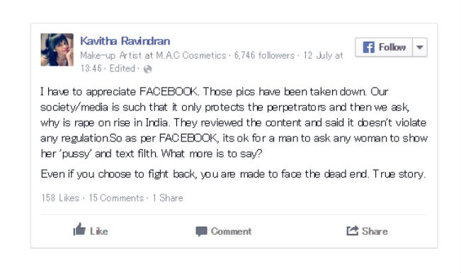 Offensive Messages Shocking! Facebook told this woman there was nothing wrong with these ...