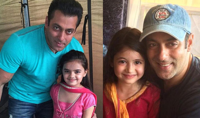 Salman Khan with Harshaali Malhotra in Bajrangi Bhaijaan or Salman Khan ...