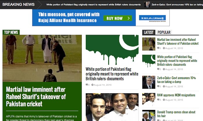 Khabaristan Times: Pakistan website that tackles tough topics with satire
