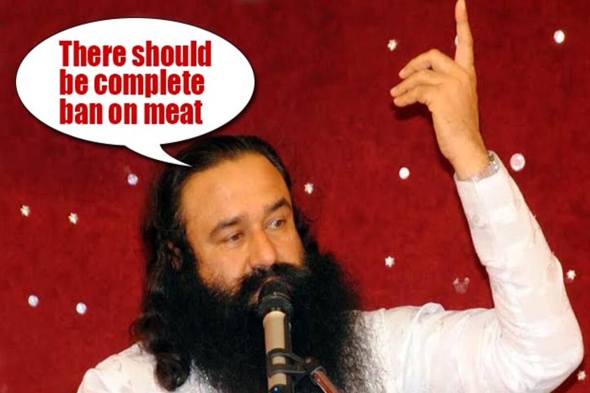 MeatBan: Gurmeet Ram Rahim Singh Insaan demands complete ban on meat |  