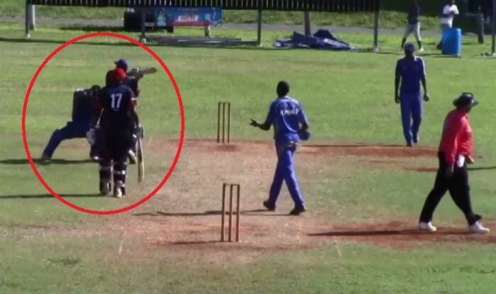 Police called on cricket pitch after Bermuda players become violent and hit with bat! Watch video India