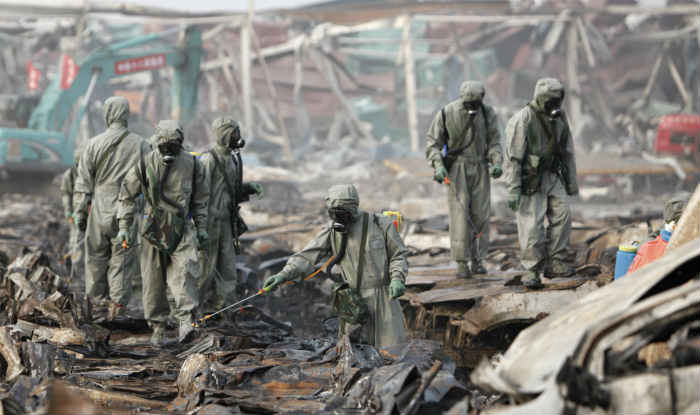 China blasts toll rises to 162