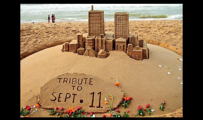 911 anniversary tribute Sand artist Sudarsan Pattnaik remembers September  11 attacks on World Trade Center  Indiacom