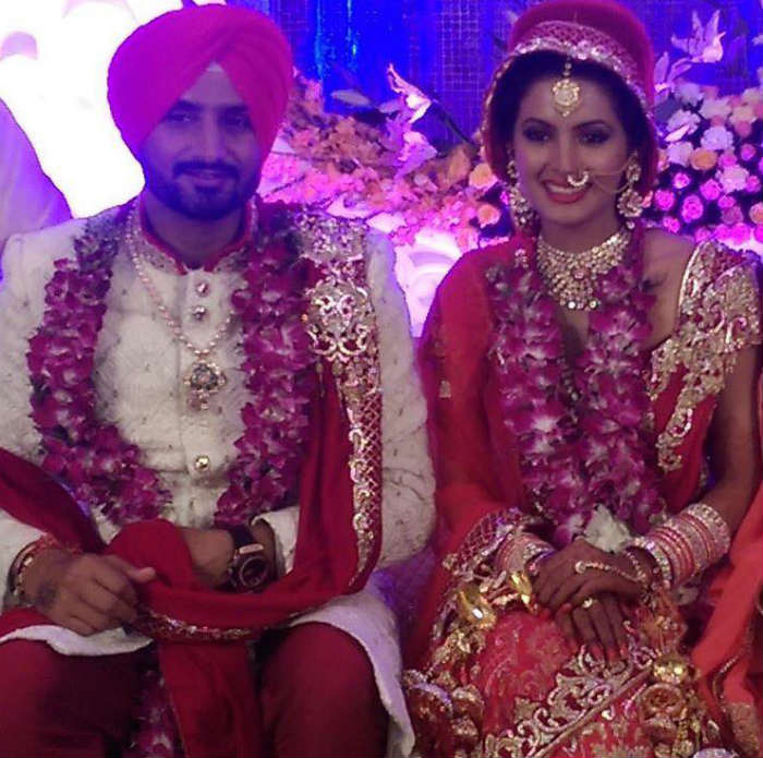 Harbhajan Singh & Geeta Basra wedding photographs: Indian cricketer and ...