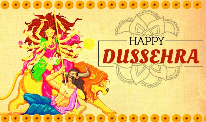 Happy Dussehra. Festival of India. Vector typography for banner, logo  design. Download a Free Preview or High Qualit… | Happy, Happy dussehra  wishes, Festival image