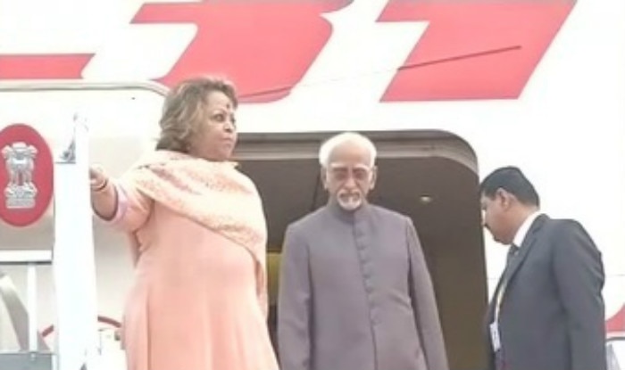 Vice President Mohammad Hamid Ansari arrives in Indonesia
