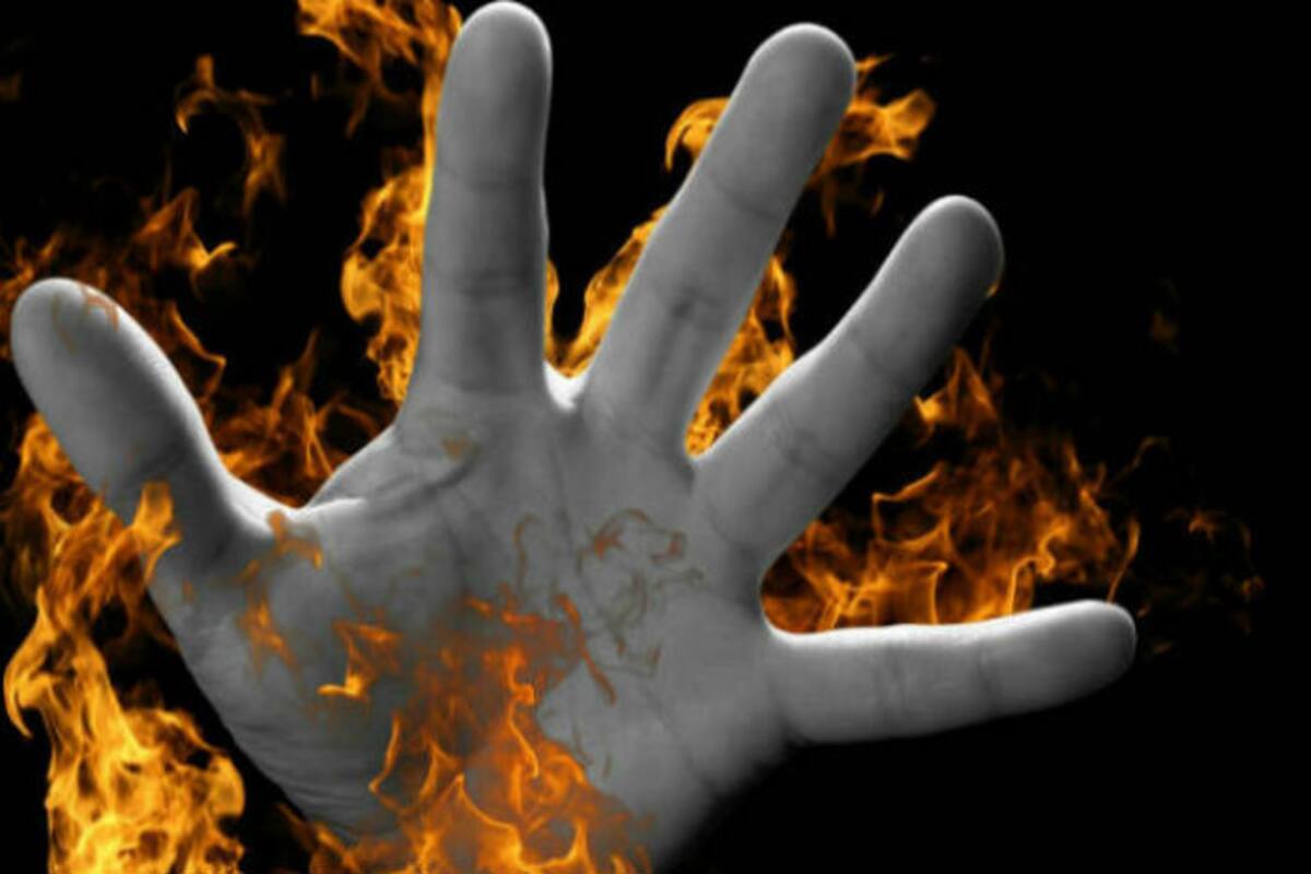 Woman Sets Her Father On Fire After Taking Him Out For Dinner Incident Caught On Cctv