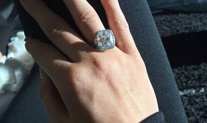 Buy Kylie Jenner Replica Ring, Moissanite Diamond Engagement Ring, 14K  Solid Gold Ring, Celebrity Ring, Stackable Ring for Women, Wedding Band  Online in India - Etsy