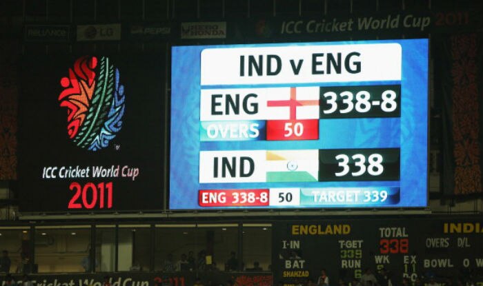 india scoreboard