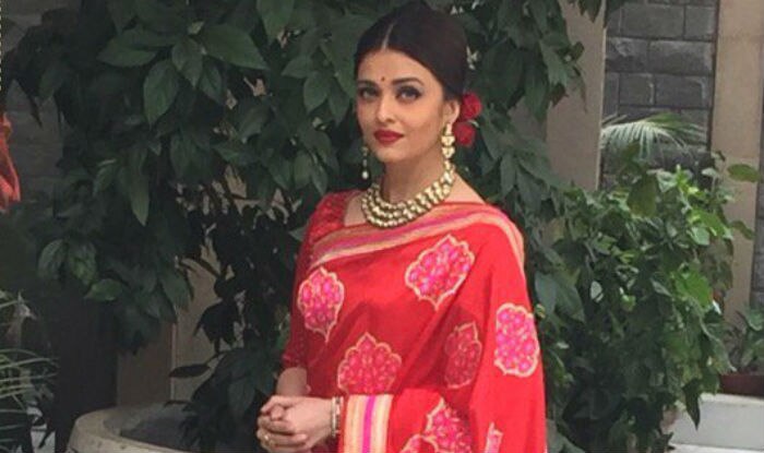 Aishwarya Rai Bachchan looks ravishing in red sari for Francois ...