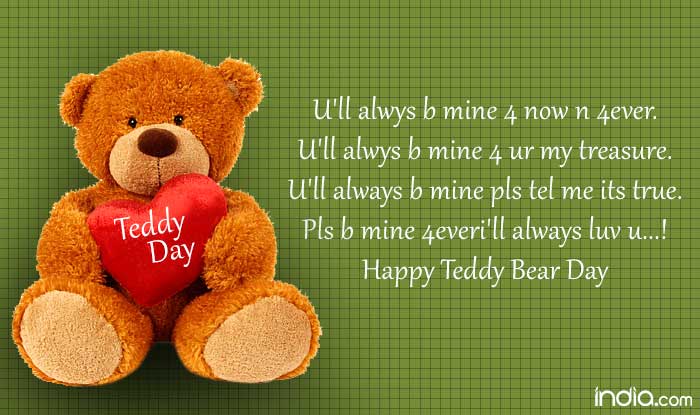 Teddy Day 17 Wishes Best Quotes Sms Facebook Status Whatsapp Messages To Send Happy Teddy Day Greetings India Com