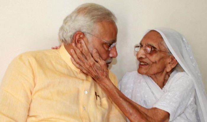 PM Modi with his Mother