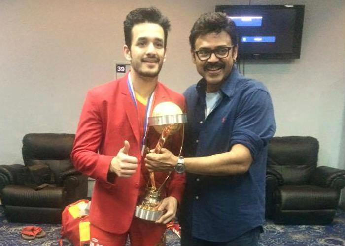Venkatesh and Akhil Akkineni CCL 2016
