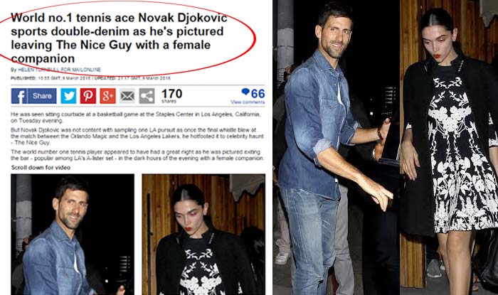 Deepika Padukone dines with tennis star Novak Djokovic, foreign media