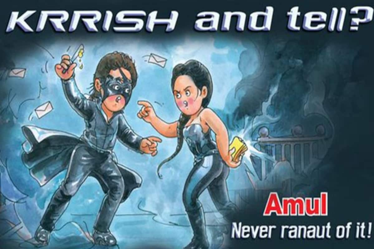 Amul takes a jibe at Hrithik Roshan-Kangana Ranaut controversy in latest  witty ad! 