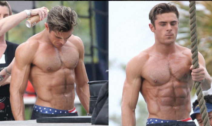 Zac Efron Goes Shirtless Flaunts Body On Baywatch Filming Set 