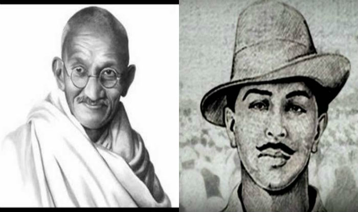 Image result for gandhiji and bhagat singh