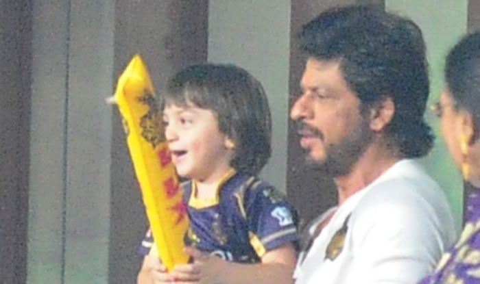 Shah Rukh Khan and son AbRam show up at KKR vs KXIP, IPL 2016 match, view pics Shah Rukh Khan and son AbRam show up at KKR vs KXIP, IPL 2016 match, view pics
