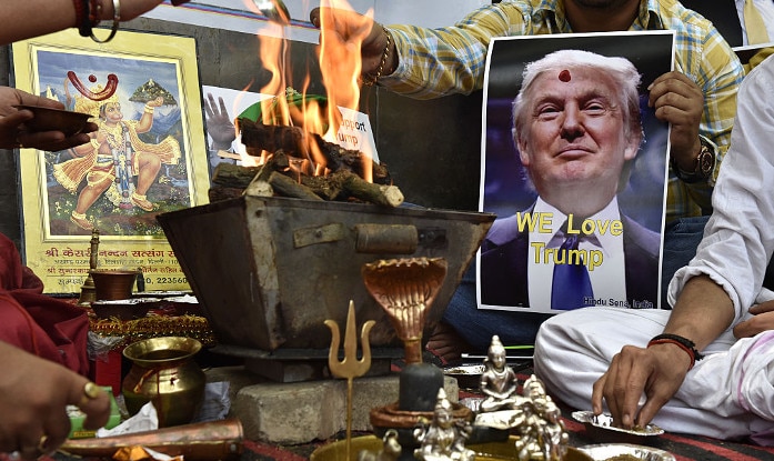 Hindu Sena Prays In New Delhi For Donald Trump Win Believes He Can