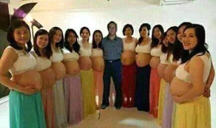 Wtf This Man Claims He Has 13 Wives And All Are Pregnant At The Same