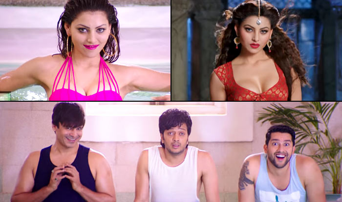 700px x 415px - Great Grand Masti song Resham Ka Rumaal: Urvashi Rautela's sex appeal  drives Riteish Deshmukh, Vivek Oberoi and Aftab Shivdasani crazy! |  India.com