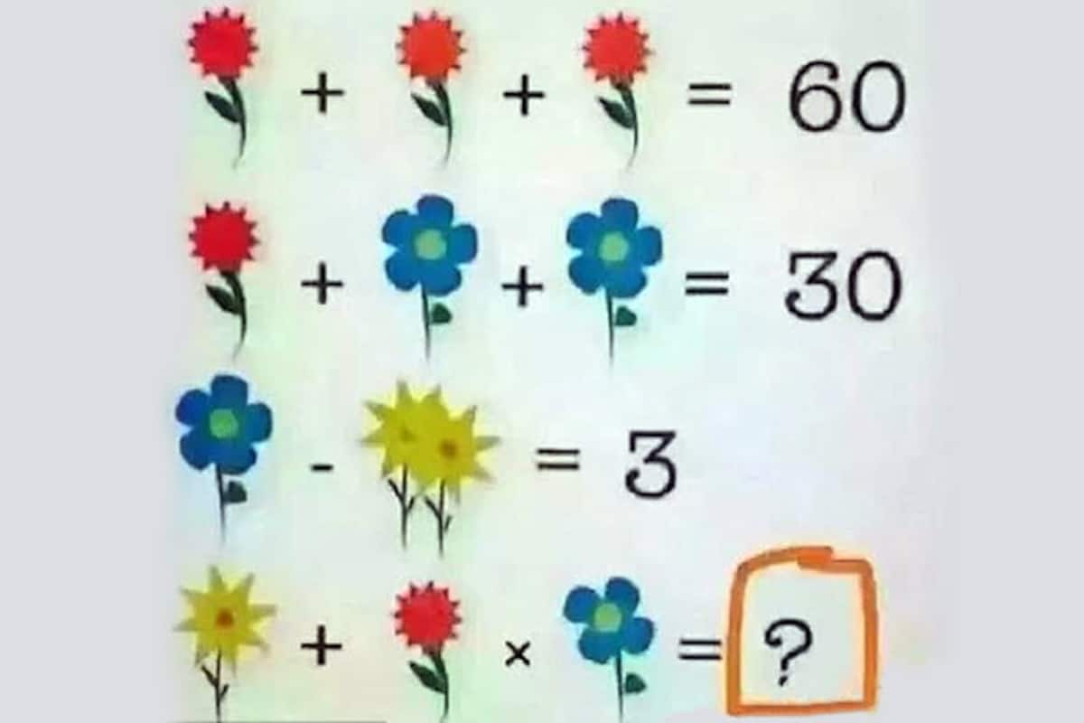 Do you think you're smart? Then go ahead, solve this crazy difficult flower maths  puzzle! 