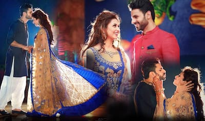 sachin and babi light blue dress Latest Pakistani Engagement Dresses 2017