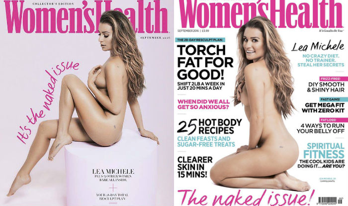 Lea Michele poses nude Check out Glee star s seductive poses in