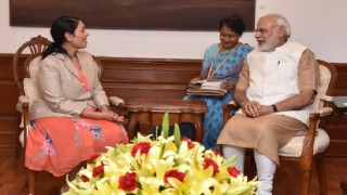 UK minister Priti Patel meets PM Narendra Modi, discusses skill development programme in India UK minister Priti Patel meets PM Narendra Modi, discusses skill development programme in India