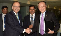 Arun Jaitley has Meeting with World Bank President Dr. Jim Yong Kim in Washington