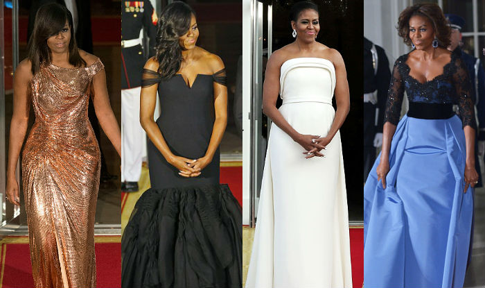 Michelle Obama In Versace For Final White House State Dinner: 8 Best ...