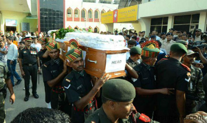 Uri terror attack: Martyr Raj Kishore Singh cremated in Bihar today ...