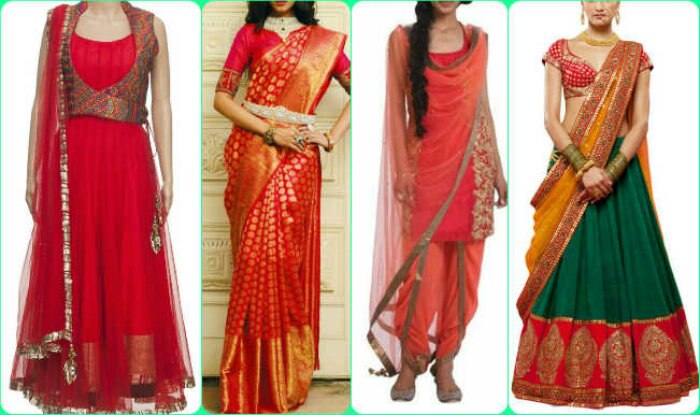 Karwa Chauth Special Red Saree - Choli Cart