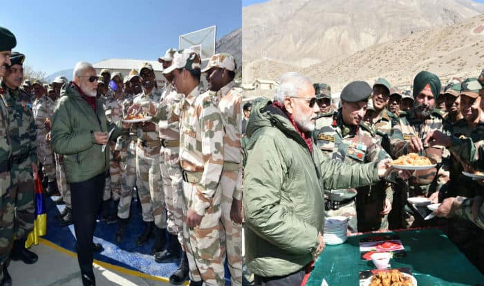 Narendra Modi Celebrates Diwali With Jawans Of Itbp Indian Army In Himachal