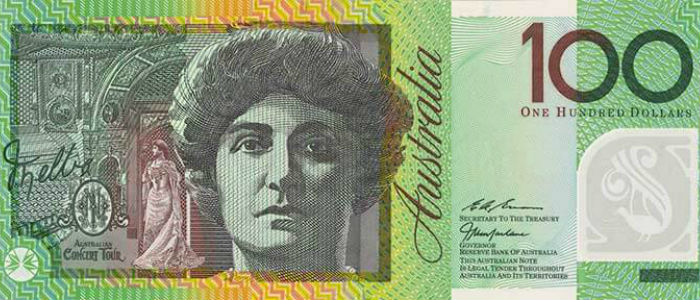 Australian 100 dollar currency note