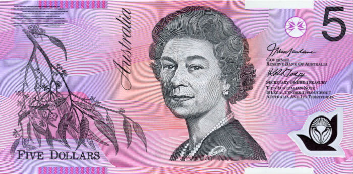 Australian 5 dollar currency