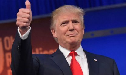 2016 Donald Trump On Verge Of Winning Presidency San Diego Tribune Newspaper 