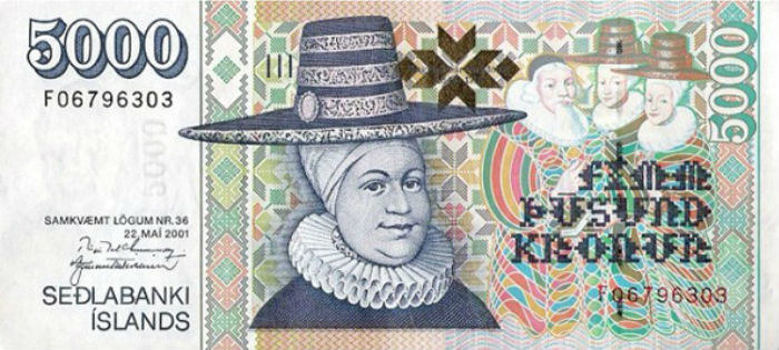 Iceland currency note