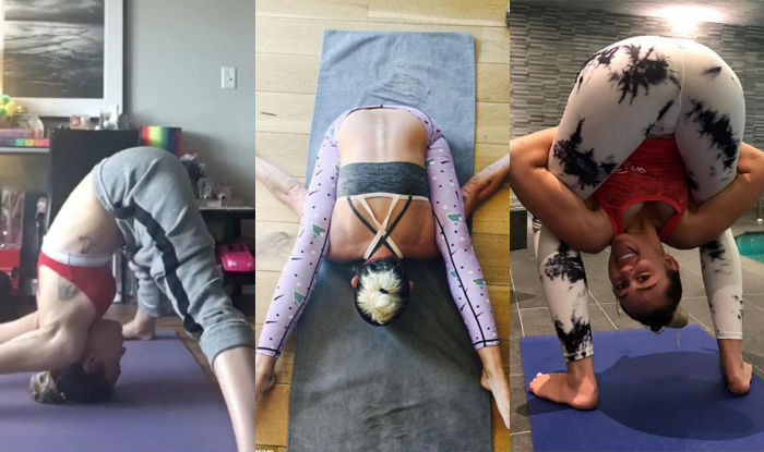 Namaste. Miley Cyrus Sticking with Yoga Routines