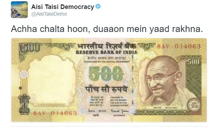 Twitter, Whatsapp erupt with jokes as Rs 500, Rs 1000 lose their sheen ...