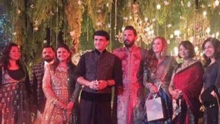 Yuvraj Singh wedding reception: MS Dhoni, Virender Sehwag, Sourav Ganguly greet newly wed Yuvraj Singh, Hazel Keech | युवराज-हेजल के रिसेप्शन में शामिल हुए सौरव गांगुली, धोनी-सहवाग ने भी की शिरकत Yuvraj Singh wedding reception: MS Dhoni, Virender Sehwag, Sourav Ganguly greet newly wed Yuvraj Singh, Hazel Keech | युवराज-हेजल के रिसेप्शन में शामिल हुए सौरव गांगुली, धोनी-सहवाग ने भी की शिरकत