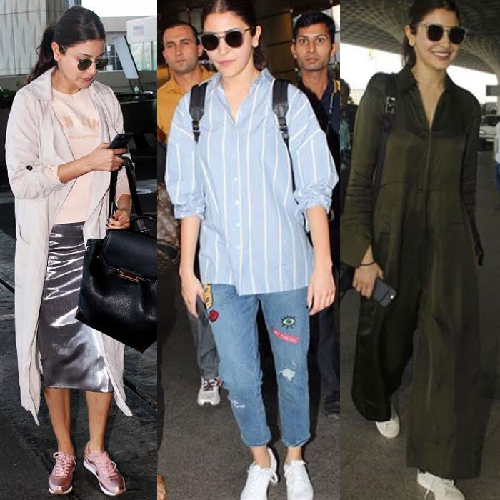 Anushka Sharma Xxx Full Hd Video - Celebrity Airport Outfits: Weekly stylefiles of Ranveer Singh,Deepika  Padukone, Sonam Kapoor, and Anushka Sharma | India.com