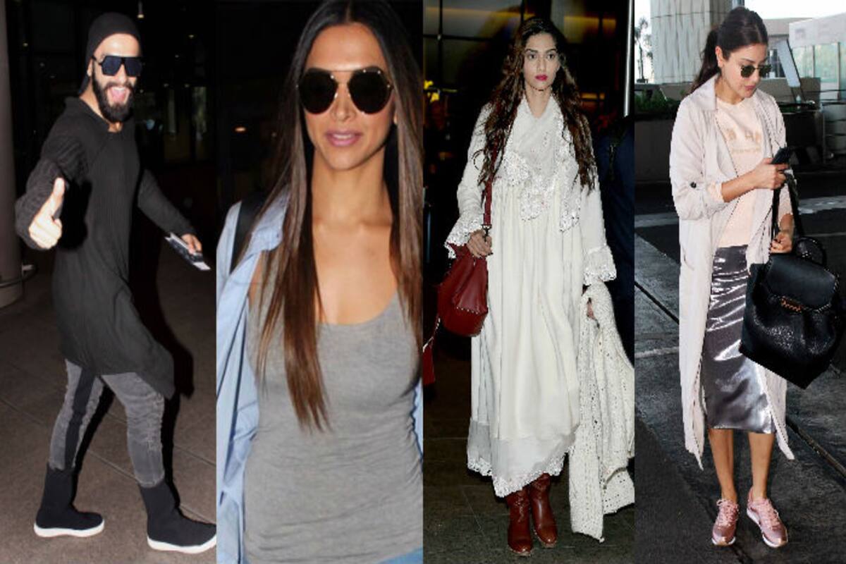 Anushka Sharma Xxx Full Hd Video - Celebrity Airport Outfits: Weekly stylefiles of Ranveer Singh,Deepika  Padukone, Sonam Kapoor, and Anushka Sharma | India.com