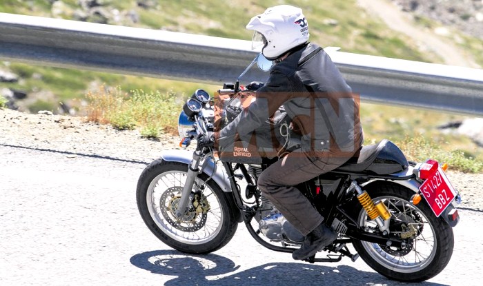 2017 Royal Enfield Continental GT ABS variant spotted testing in Spain ...